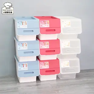 聯府鄉村直取式整理箱30L衣物收納箱玩具分類箱 (6.4折)