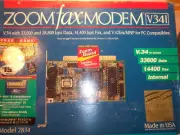 ZOOM FAX MODEM V.34I MODEL 2834 33,600 & 28,000 bps DATA 14440 bps FAX NIB