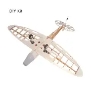 WWII British Spitfire Fighter Balsa Wood Aircraft KIT RC Model Skin UnassembleEv