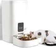 Taily 6L Auto Cat Feeder Automatic Pet Dog Food Dispenser Smart WiFi 10S Voice Recorder and Timed Feeding for Medium and Small Pets, Dogs, Cats with App Remote Control