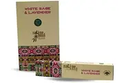 Crystal Wonderland Green Tree White Sage and Lavender Native Soul Incense Smudge Sticks - 1 Box