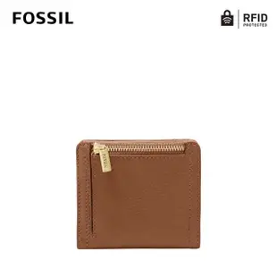 【FOSSIL 官方旗艦館】Logan 咖啡色真皮拉鍊短夾SL7829200