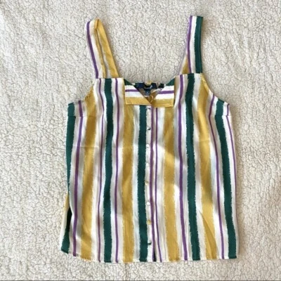 ModCloth Affogato Multicolored Flowy Top Size L Brand New