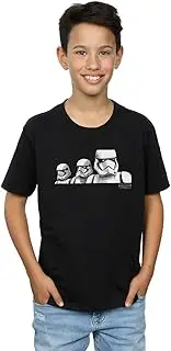 [Absolute Cult] Star Wars The Rise Of Skywalker Troopers Band Boys T-Shirt Black 5-6 Years