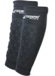 Champro Tri-Flex Compression Fit Padded Forearm Sleeves, All-Sports, Black S-L