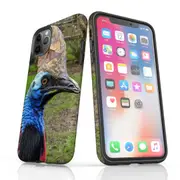 For iPhone 11 Pro Case Armoured Tough Cover,Cassowary