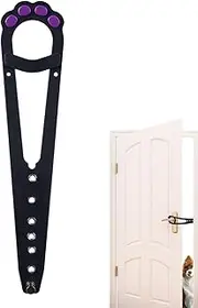 Door Stopper for Cats - Cute Cat Paw Shape Pet Door Strap | Cat Door Holder Latch to Prevent Dogs from Entering, Stronger Flexible Cat Door Stopper for Keep Door Open, Cats In, Keeps Dog Out of Litter