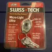 Swiss+Tech Micro-Light Ultra LED Key Chain Flashlight MLCSMX-U