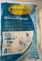 9 Oreck CC Micro Filtration Vacuum Bags. Envirocare & DVC, NEW