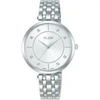 在飛比找momo購物網優惠-【ALBA】雅柏 簡約大三針晶鑽女錶(Y121-X160S/
