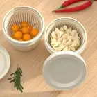 Double-Layer Green Onion Storage Box Refrigerator Crisper for Household