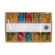 NIB 34th & Pine Set of 10 Vintage Style Light Up Christmas Ornaments Garland (S)