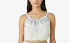 LUCKY BRAND Womens Light Blue Cropped Elastic Hem Sleeveless Cami Top M