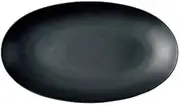 Modern Contrast Oval 11.8 inches (30 cm) Pasta Black [11.6 x 6.7 x 1.2 inches (29.5 x 17 x 3 cm)] Western Tableware Cafe Restaurant Restaurant Commercial Use