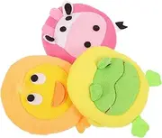 TOVINANNA 3 Pcs Cartoon Bath Gloves Scrubber Net Items Puffs Spinner Pool Scrubbing Kit Pipette Bathtub Bath Seat Sponge Fine French