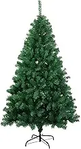 6FT Artificial Christmas Tree Xmas Pine Tree with Solid Metal Legs Perfect for Indoor and Outdoor Holiday Decoration，Come Dress up Your Christmas Tree! (6ft/183cm)