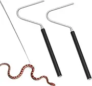 Snake Hook,2Pcs Retractable Snake Capture Hook,Stainless Steel Extensible Snake Catching Tool for Small Large Snake Catching Controlling Moving,Reptile Hook Snake Accessories