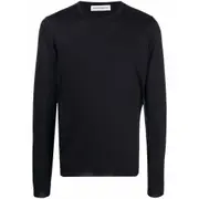 [Goes Botanical] Goes Botanical Crew-neck Knit Jumper I NUMERIC BLUE