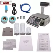 30KG Barcode Printing Scale For Self Adhesive Label APP Control Printing Report#
