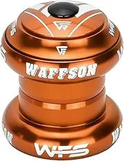 NV.58 1-1/8 inch CNC Threadless Headset with Top Cap, Orange, HS04ZQORG