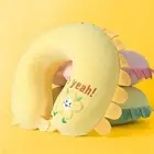 Solid Color U-shaped Nap Pillow Cartoon Flight Neck Pillow Nursing Cushion