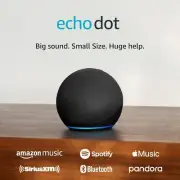 Amazon Echo Dot 5th Gen, Alexa Smart Speaker, Vibrant Sound - Charcoal / Black