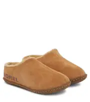 [Sorel Kids] Sorel Kids Youth Lanner Ridge™ II suede slides UK 2 brown