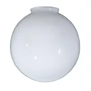 B&P Lamp® 12" Opal Glass Ball Lampshade
