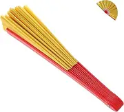 [Abaodam] Independence Day Handheld Tai Chi Fan Boys and Girls Kung Fu Dance Fan for Parties and Festivals
