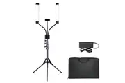 2M 2 Heads LED Beauty Light Stand LED Video Light Dimmable LED Adjustable Stand Photography Kit for Eyelash Extensions Makeup Tattoo with Phone Holder