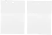 HEALEEP 2pcs Wall-Mounted File Organizer Transparent Document Holder Space-Saving Magazine Storage for Home -Clean Design for Posters and Advertising Papers