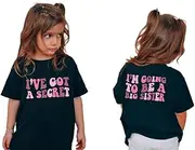 [pixie AND elf] Big Sister Shirt, I've got a Secret Big Sister Shirt, I'm Going to be a Big Sister, Pregnancy Announcement Kids Shirt