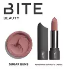 BITE BEAUTY Power Move Hydrating SOFT MATTE LIPSTICK- SUGAR BUNS Nude Rose Mauve