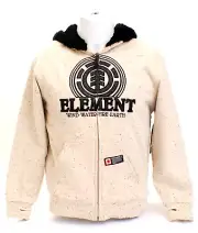 Element Signature Zip Front Sherpa Lined Hooded Jacket Hoodie Youth Boy's M NWT