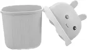 HOUDERCO Tabletop Mini Trash Can Cute Cartoon Waste Basket for Desk Bedside and Office Use Space Saving Design for Spaces and Decor