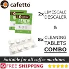 2x DESCALER & 8x CLEANING TABLETS espresso machine clean cycle limescale descale