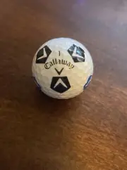 (1) LIMITED EDITION Callaway Chrome Soft TRUVIS Golf BALL - BLACK & BLUE Chevron