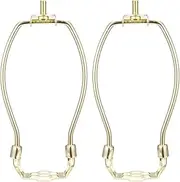 [uxcell] Lamp Harp Holder 6 inch Brass for Table and Floor Lamps 2Pcs