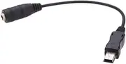 Mini USB to 3.5mm Mic Microphone Adapter Cable Cord for Gopro HD Hero 1 2 3 3+ 4 Camera