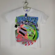 New Undefeated High Octane Racing T-shirt UNDFTD White Graphic Size XS