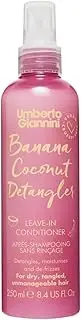 Umberto Giannini Banana Coconut Detangler 250ml - Lightweight Coconut Oil Leave in Conditioning Spray