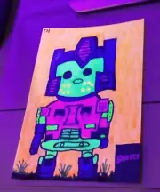 Drawing Freddy Funko Optimus Prime Blacklight Transformers 500 Pcs Jazz Fundays