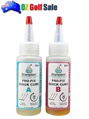 Brampton Pro-Fix 5 & 15 Quick Cure 4oz Kit Golf Shaft Bonding Adhesive Epoxy