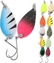 VANZACK Fishing Lure Tackle Kit Realistic Ice Fishing Spoons for Ocean Lake River and Stream Fishing Portable Tackle Box