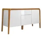 HomeStar Finland Modern Wooden Sideboard Buffet Unit Storage Cabinet - White