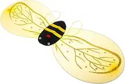 ROMANSENTIAL Girls Bumble Bee Wing Prop Halloween Bee Costume Wing Decoration Children Dress Up Prop Bumble Bee Roleplay Wing Prop for Toddler
