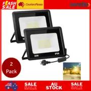 2 Pack 30W LED Flood Light Outdoor 2700lm LED Work Light Floodlight with Plug ON