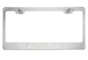 Chrome License Plate Frame With Cap For Acura