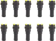 Mellisso D651-61-240 Cooling System Heater Water Hose Connector for 3 2004-2012 5 6 GH 2008-2012 Mazda2 10 PCS