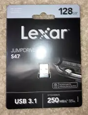 Lexar 128GB Jumpdrive USB3.1 R:250MB /s Black -Brand New